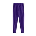 thumbnail image 4 of GrmtClth Sweatsuits for Men 2 Pieces Gym Jogging Fleece Lined Tracksuit Set Outdoor Elastic Waist Sweatpants Outfits for Men Purple M, 4 of 4