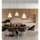 thumbnail image 3 of Lámpara colgante de diseño elegante y sencillo, lámpara colgante de techo de metal con protección ambiental y de seguridad, larga vida útil para restaurantes, entradas (amarillo), 3 of 5