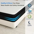 thumbnail image 7 of Queen Mattress, 12 Inch Memory Foam Hybrid Mattress in a Box, Individual Pocket Spring Mattress for Pressure Relief, Motion Isolation, Silent Sleep, Breathable, CertiPUR-US, 7 of 7
