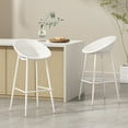 thumbnail image 2 of GDF Studio Minimalistic Outdoor Gable Barstool, White, 2 of 6