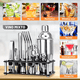 thumbnail image 2 of Kit de Coctelera LAB.G de 750 Ml para bar 20 Piezas plateado, 2 of 3