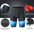 thumbnail image 3 of Lixada Lixada Men's Gradient Cycling Outfit in Blue, Size EU L - Premium Moisture-Wicking Fabric, 3 Rear Pockets, Reflective Strips, Gel Padding for Comfort, Silicone Grippers for Stability, 3 of 7