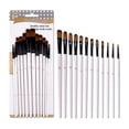 thumbnail image 4 of 12 pinceles de pintura para artistas Set pincel de nailon para pintura de acrílico, acuare, pintura adultos Pros Guache - Filbert Avelna Sunnimix Cepillo de pintura del artista, 4 of 5