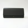 Authenticated Used Celine Large Flap 10B563 Women's Leather Long Wallet (bi-fold) Gray