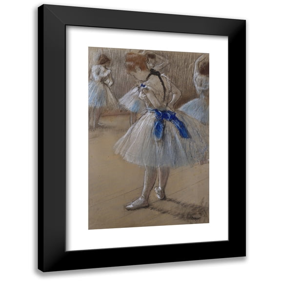 Edgar Degas 11x14 Black Modern Framed Museum Art Print Titled - Dancer (ca. 1880)