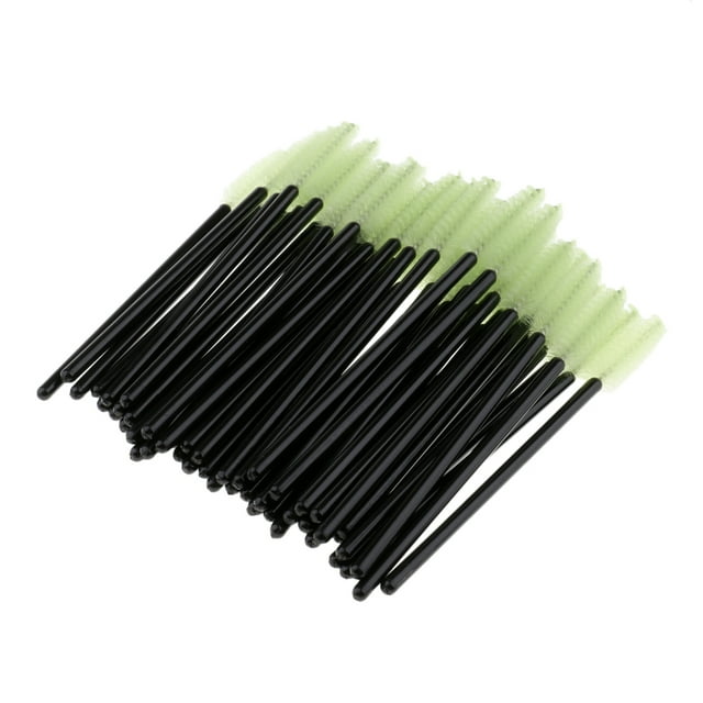 50 cepillos para pestañas, aplicadores de maquillaje, varita de rímel desechable multicolor H jinwen Varitas de rimel