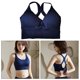 thumbnail image 4 of Amortiguador deportivo cómodo Yoga Fitness Crop Top Chaleco Soporte Azul Sharpla Sujetadores deportivos para mujer, 4 of 8