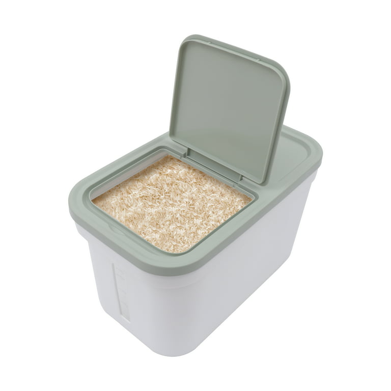 10kg Large Rice Storage Container Food Flour Airtight Box Rice Dispenser  W/Cup