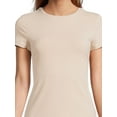 thumbnail image 3 of Time and Tru Women's Smoothing Tee with Short Sleeves, Sizes XS-XXXL, 3 of 4