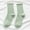 Green, variant on Women Ankle Socks Knit Lace Ruffle Socks Solid Color Casual Socks