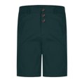 thumbnail image 4 of Fanxing Mens Shorts Cotton Beach Short Pants Outdoor Solid Color Summer Short Pants Army Green,S, 4 of 7