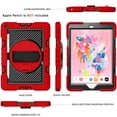 thumbnail image 5 of iPad 10.2 Case 2020/2019, iPad 8th/7th Gen Crossbody Case, Dteck Heavy Duty Rotating Hand Grip Pencil Holder Rugged Shockproof Case with Carry Shoulder Strap for iPad 10.2 inch 2020/2019,Red+Black, 5 of 8