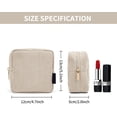 thumbnail image 2 of Bolsa de Maquillaje Pequeña de Pana Cosmetiquera para Mujer Bolsa de Cosméticos de Viaje Bolsas Esenciales con Compartimentos, 2 of 4