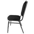 thumbnail image 5 of Banquet Chair - Crown | Black Fabric on Silver Vein Frame, 2 Chair Bundle by Chivari, 5 of 7