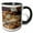 Black/White, variant on 3drose, Brooklyn Mine Road, Virginia Dale Mining District, Mojave Desert, Ca, 11oz Two-tone Black Mug
