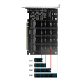 thumbnail image 2 of 2X PCIEX16 NVME M2 MKEY SSD Array Expansion Adapter Card Motherboard PCIE Split Card, 2 of 6