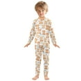 thumbnail image 3 of joogoo Cute Bears 2 Piece Long Sleeve Tee and Pants Cotton Pajama Set 8Y, 3 of 7