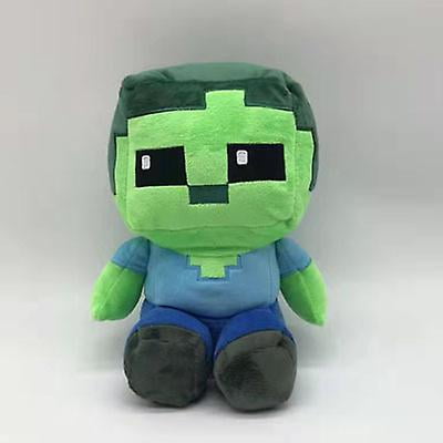 Minecraft New Bee Steve Plush Doll Sitting Enderman Creeper Toy Wholesale Spot26cm Green Sitting Zombie