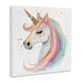 thumbnail image 2 of Stupell Industries Contemporary Gold Speckled Pastel Unicorn Canvas Art, 30 x 30, by Creative Studio, 2 of 8