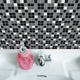 thumbnail image 6 of Yeetfub 19 Sheet Peel and Stick Backsplash Black Grey and White Mosaic Backsplash for Kitchen Wall Self Adhesive Removable Stick on Backsplash for Bathroom Kitchen Cabinet Shower 4"x4", 6 of 7