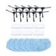 thumbnail image 2 of Piezas de repuesto ANGGREK para robot Aspirador 5 almohadillas de Fregona para BR150, 2 of 7