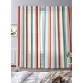 thumbnail image 3 of Modern Simple Sheer Curtains 2 Panels Set Colorful Stripes Abstract Artistic Watercolor Geometric Sheer Window Curtains Light Filtering Rod Pocket Voile Drapes for Bedroom Living Room 52"X108", 3 of 8