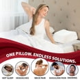 thumbnail image 2 of Therapeutica Cervical Orthopedic Foam Travel Pillow - Neck Support Pillow for Side & Back Sleepers - Ergonomic Pillow for Neck Support, Relief, & Spinal Alignment – Average Size, 2 of 9