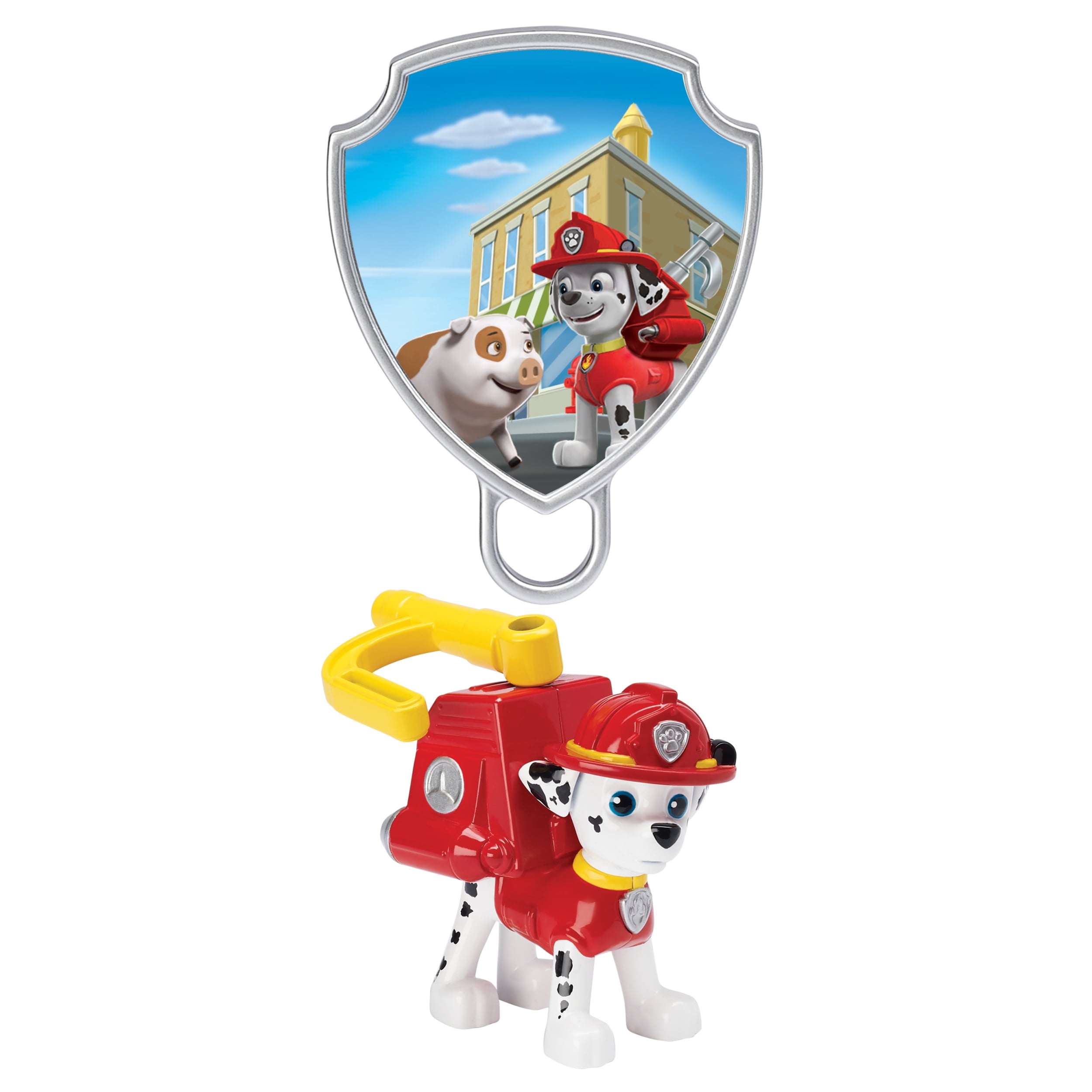PAW Patrol - Action Pack Marshall with Extendable Hook and Collectible Pup  Badge