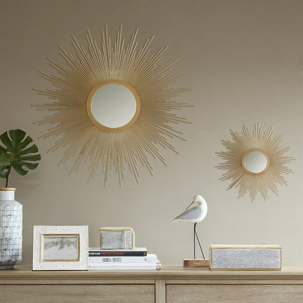 Madison Park Fiore Sunburst Mirror Large Gold Com Madison Park Fiore Sunburst Mirror, Madison Park Fiore Sunburst Mirror Small Gold Ring
