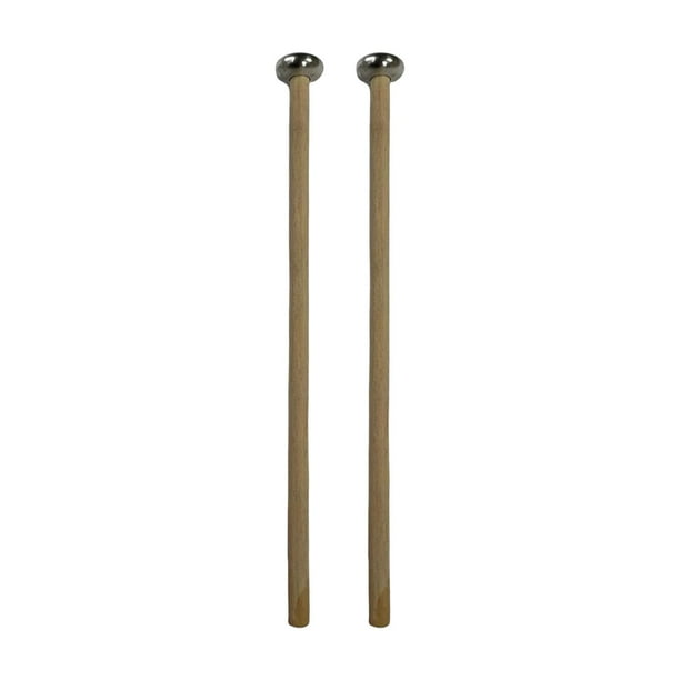 2x mazos para glockenspiel, mazos para vibráfono, mazos para xilófono, baquetas de percusión para cabeza larga y plana