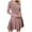 Pink, variant on felwors Women's Long Sleeve Sweater Maxi Dresses V Neck Casual Fall A-Line Fall Long Dresses Dark Gray, XXL