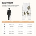 thumbnail image 2 of Cauagu Cowboys Riding A Horse Near A Tree Pajama Pants for Women Loose Fit Wide Leg Trouser Pants Casual Elastic Waist Drawstring Lounge Pants, 2 of 6