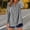 Black, variant on Cotton 3/4 Sleeve Button Down Shirts for Women Gingham Plaid Striped Tops V Neck Casual Loose Blouse XXL