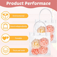 thumbnail image 3 of 40Pcs Transparent Gift Bag with Handle Wedding Candy Gift Packaging Reusable Tote Bag Christmas Shower 13x15x7cm, 3 of 8