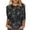 Black, variant on Womens Plus Size Tops 3/4 Sleeve Halloween Shirt Halloween Theme Pumpkin Ghost Crew Neck Fall Fashion Tops Casual Holiday Tees Womens Tops Halloween Outfits Daily Party Blouses S-5XL