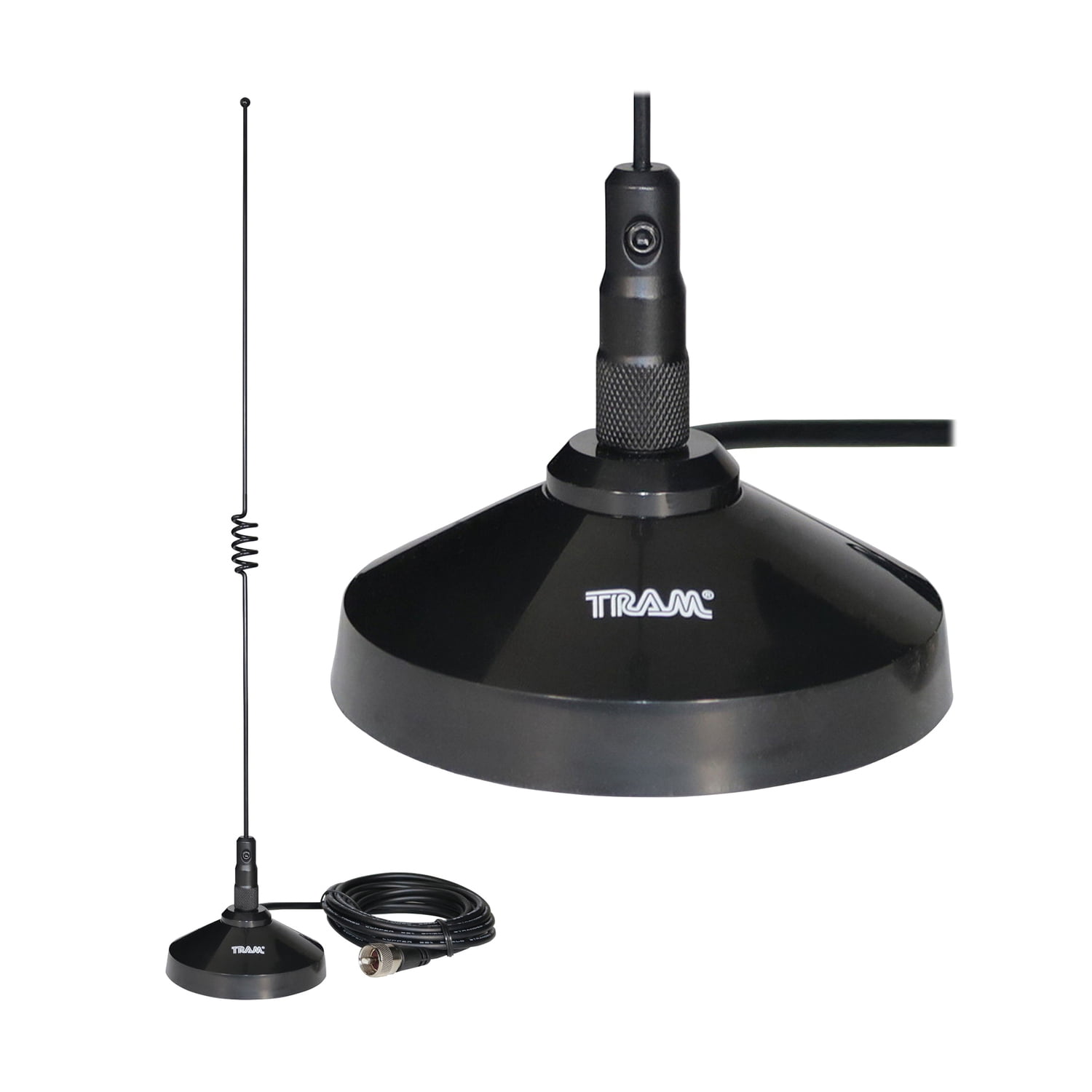 Tram 100-Watt Pretuned Dual-Band 144 MHz to 148MHz VHF/435 MHz to 450 MHz UHF Amateur Radio Antenna Kit with Magnet Mount and Cable