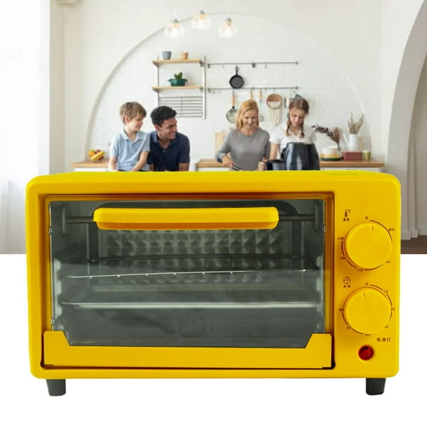 Mini Oven Countertop Bake Oven Baking Accessory 12L Mini Oven 600W  Countertop Multifunction Baking Oven Cute Pattern For Home Kitchen AU Plug