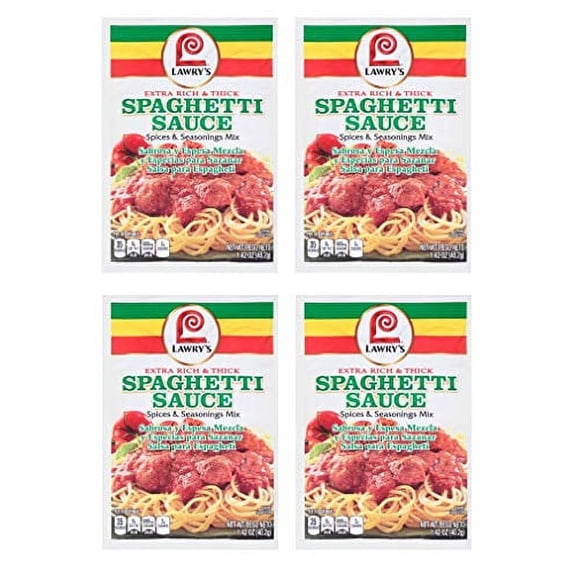 Lawrys Mix Seasoning Spaghetti Rich Thick, 1.42 Oz (Pack Of 4)