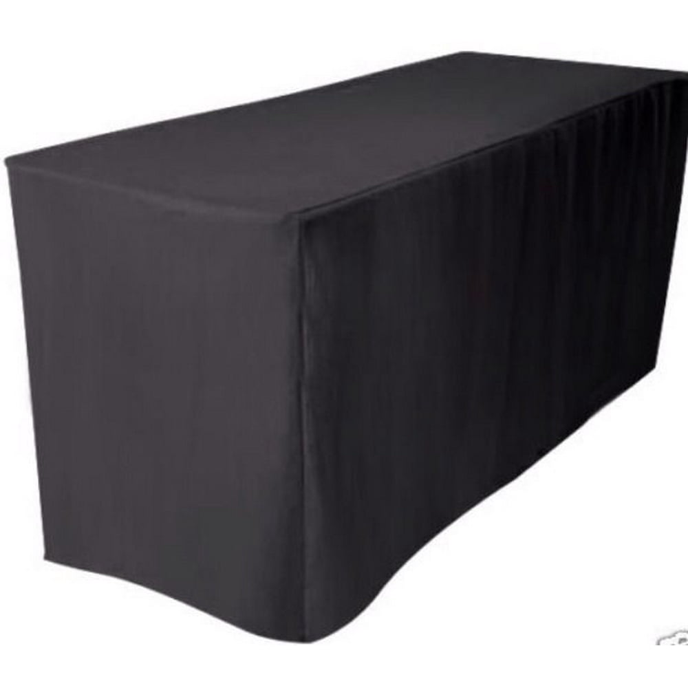 8' ft. Fitted Polyester Table Cover Wedding Banquet Event Tablecloth