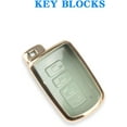 thumbnail image 5 of for Toyota Key Fob Cover with Keychain, 4 Button Car Key Case Shell for Tacoma Highlander Corolla Sequoia Camry Tundra Avalon RAV4 4Runner, Golden Edge Soft TPU Easy to Press, 5 of 15