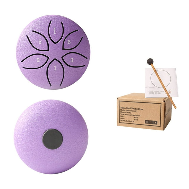 Kyusrd Outdoor Rain Drum 3 Inch 6 Tone Mini Steel Tongue Drums Outdoor Musical Instruments Create A Peaceful In Your Garden