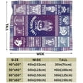 thumbnail image 3 of Raccoon Blanket for Women Men, Cute Raccoon Themed Design Printed Purple Throw Blankets for Teens Adults Lap, Chair Sofa, Warm Soft Cozy Blanket, 50"x 60", 3 of 6