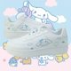 thumbnail image 1 of Zapatos deportivos con estampado de dibujos animados para niña, calzado informal de PU, Kawaii, color blanco, Cinnamoroll Kuromi Hellokittys, regalo de cumpleaños, 1 of 5