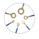 thumbnail image 5 of Moyic Terminales de anillo M3/M5/M6/M8/M10, conectores de crimpado de alambre de latón, orificio de ojo, terminales de gancho de anillo electrónicos Electrónica 450 piezas, 5 of 6