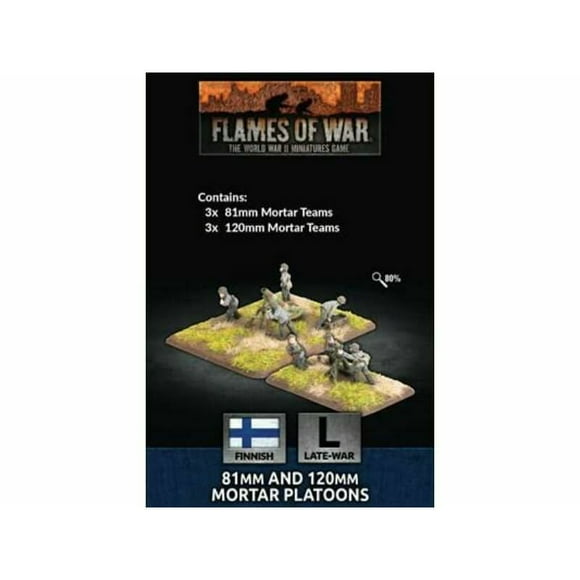 Flames of War Mortier Finlandais 81mm et 120mm Pelotons (x6)