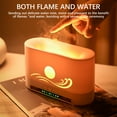 thumbnail image 5 of ​Flame Humidifier with LED Night Light & Aromatherapy - USB-Powered Mist Diffuser for Home - Remote Control, 250ml Tank, Auto Shut-Off (7.2"x4.5", Blue Flame Effect)​​ white, 5 of 9