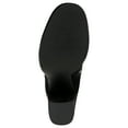 thumbnail image 4 of STEVE MADDEN Womens Black Comfort Marcello Round Toe Block Heel Zip-Up Leather Dress Boots 10 M, 4 of 5