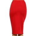 thumbnail image 3 of Women's Casual Solid Color Office Wear Pencil Skirt, 3 of 4