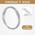 thumbnail image 2 of Uxcell 1mm Aluminum Craft Flat Wire,66Ft 0.3mm Thickness Bendable Metal Floral Jewelry Beading Armature Wire for Sculpting Armature DIY Jewelry Making, Silver Tone, 2 of 5