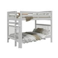 thumbnail image 4 of Bedz King Pine Wood Full over Full Bunk Bed with End Ladder in Gray, 4 of 9